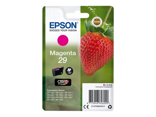 [C13T29834012] Epson 29 - 3.2 ml - Magenta - Original - Blisterverpackung