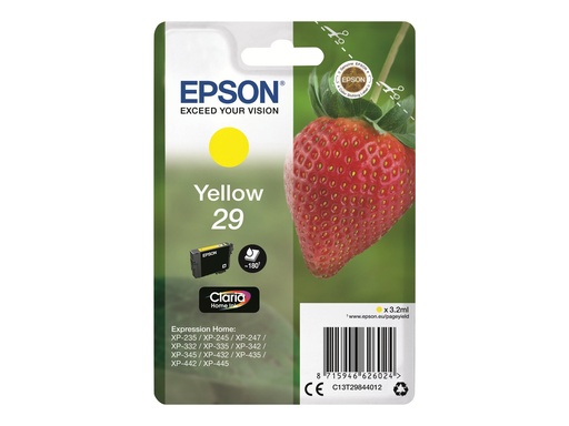 [C13T29844012] Epson 29 - 3.2 ml - Gelb - Original - Blisterverpackung
