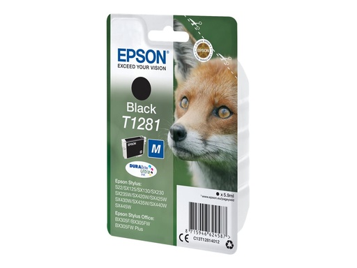 [C13T12814012] Epson T1281 - 5.9 ml - Größe M - Schwarz - original