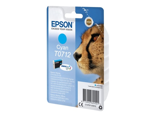 [C13T07124012] Epson T0712 - 5.5 ml - Cyan - original - Tintenpatrone