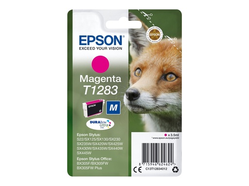 [C13T12834012] Epson T1283 - 3.5 ml - Größe M - Magenta - Original