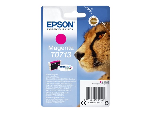 [C13T07134012] Epson T0713 - 5.5 ml - Magenta - original - Tintenpatrone