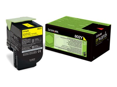 [80C20Y0] Lexmark 802Y - Gelb - original - Tonerpatrone