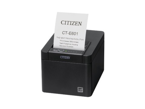 [CTE601XAEBX] Citizen CT-E601 Printer Lightning+ Host USB Black - POS-Drucker - Thermotransferdruck