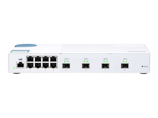 [QSW-M408S] QNAP QSW-M408S - Switch - managed - 8 x 10/100/1000 + 4 x 10 Gigabit SFP+