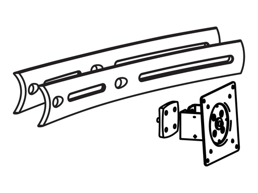 [97-446-200] Ergotron DS100 Triple Display Upgrade Kit - Montagekomponente (Pivot, Verlängerte Halterung)