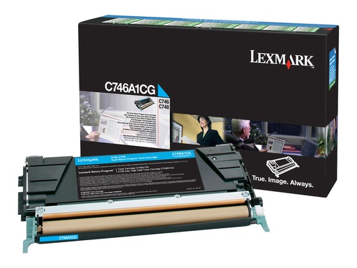 [C746A1CG] Lexmark Cyan - original - Tonerpatrone LCCP