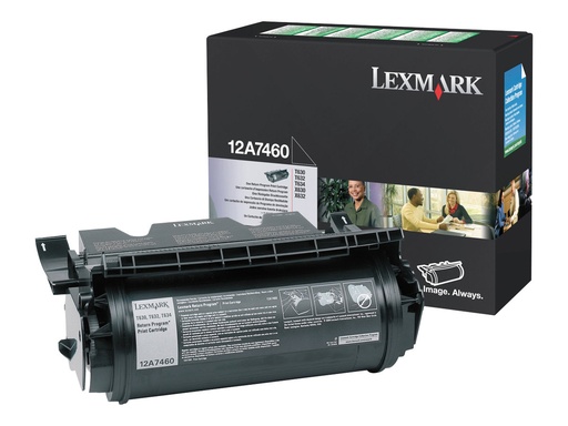[12A7460] Lexmark Schwarz - original - Tonerpatrone LCCP