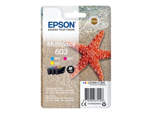 [C13T03U54020] Epson 603 Multipack - 3er-Pack - Gelb, Cyan