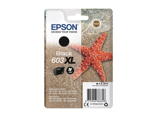 [C13T03A14020] Epson 603XL - 8.9 ml - XL - Schwarz - original