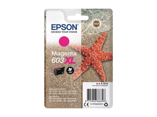 [C13T03A34010] Epson 603XL - 4 ml - XL - Magenta - original