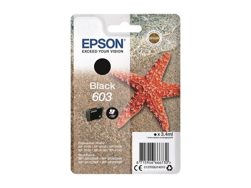 [C13T03U14010] Epson 603 - 3.4 ml - Schwarz - original - Blisterverpackung