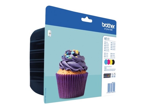 [LC123VALBP] Brother LC123 - 4er-Pack - Schwarz, Gelb, Cyan, Magenta