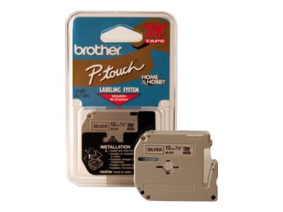 [TZEM931] Brother M931 - Schwarz auf Silber - Rolle (1,2 cm x 8 m)