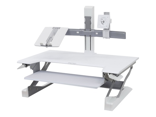 [97-933-062] Ergotron WorkFit - Montagekomponente (Wagen-Upgradeset) - für LCD-Display/Notebook - Stahl - weiß - Bildschirmgröße: 61 cm (24")