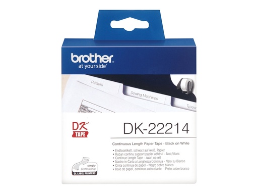 [DK22214] Brother DK-22214 - Weiß - Rolle (1,2 cm x 30,5