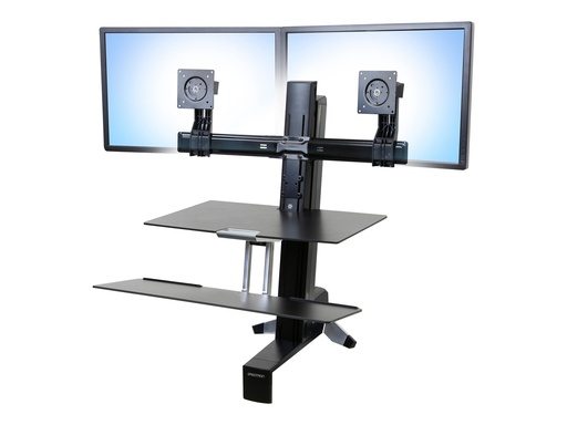 [97-615] Ergotron Tall-User Kit for WorkFit Dual - Befestigungskit (2 Drehgelenke, 2 Halterungen mit Erhöhung)
