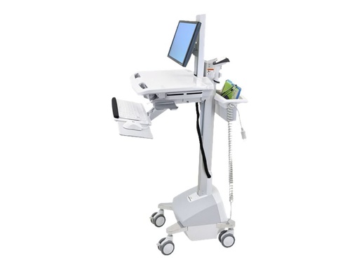 [SV42-6302-C] Ergotron Wagen (nur Laden) - offene Architektur - für LCD-Display / PC-Ausrüstung - verriegelbar - medizinisch - Kunststoff, Aluminium, verzinker Stahl - Bildschirmgröße: bis zu 61 cm (bis zu 24 Zoll)