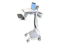 [SV42-6101-2] Ergotron EMR Laptop Cart, SLA Powered - Wagen - für Notebook / PC-Ausrüstung - Kunststoff, Aluminium, verzinker Stahl - Grau, weiß, Polished Aluminum - Bildschirmgröße: bis zu 43,9 cm (bis zu 17,3")