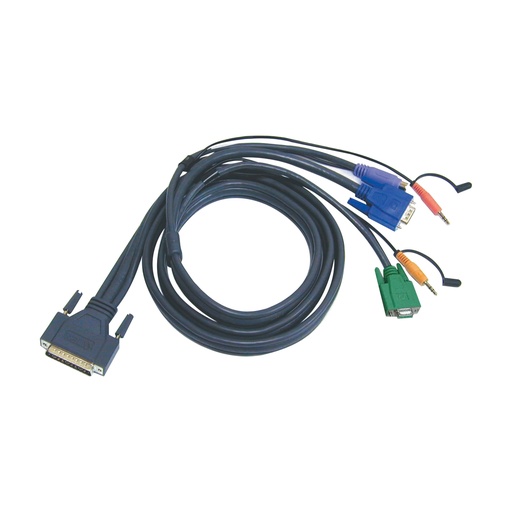 [2L-1701P] ATEN Tastatur- / Video- / Maus- / Audio-Kabel - PS/2, HD-15 (VGA)