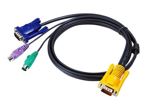 [2L-5203P] ATEN Tastatur- / Video- / Maus- (KVM-) Kabel - 15 pin D-Sub (DB-15)