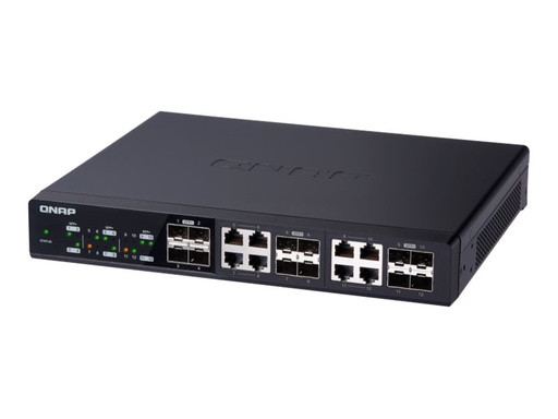 [QSW-1208-8C] QNAP QSW-1208-8C - Switch - unmanaged - 4 x 10 Gigabit SFP+ + 8 x C 10 G-Bit SFP+
