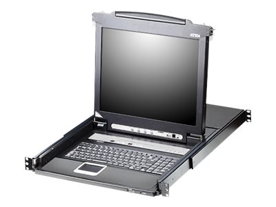 [CL5716M D] ATEN Slideaway CL5716M - KVM-Konsole mit KVM-Switch - 16 Anschlüsse - PS/2, USB - German QWERTZ - 43.2 cm (17")