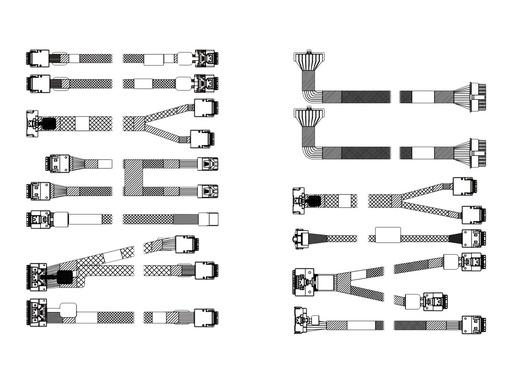 [4X97A84619] Lenovo Speicherkabelkit - für 10 x 2,5" SAS/SATA