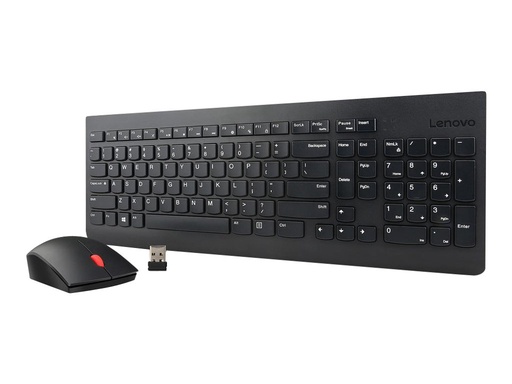 [4X30M39462] Lenovo Essential Wireless Combo - Tastatur-und-Maus-Set - kabellos - 2.4 GHz - Belgien Englisch - für S510; ThinkCentre M700; M71X; M810; M910; ThinkPad L470; T470; X1 Carbon (5th Gen)