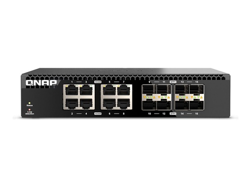 [QSW-3216R-8S8T] QNAP QSW-3216R-8S8T - Switch - 8 x 100/1000/2.5G/5G/10GBase-T + 8 x 10Gb Ethernet SFP+