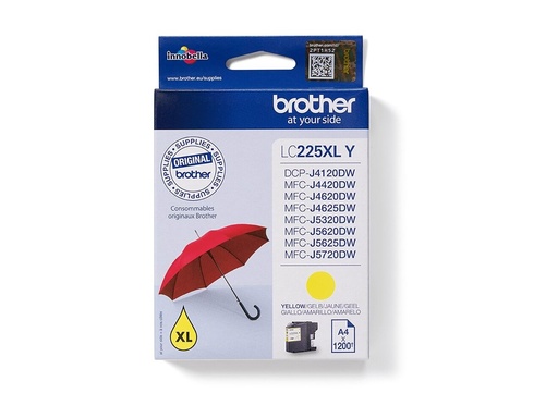 [LC225XLY] Brother LC225XLY - Gelb - original - Tintenpatrone