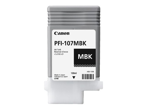 [6704B001] Canon PFI-107 MBK - 130 ml - mattschwarz - original
