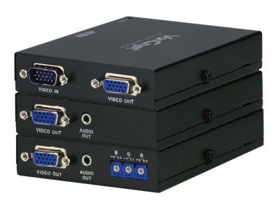 [VE170Q-AT-G] ATEN VanCryst VE170Q Cat 5 Audio/Video Extender Transmitter and Receiver with Deskew Units