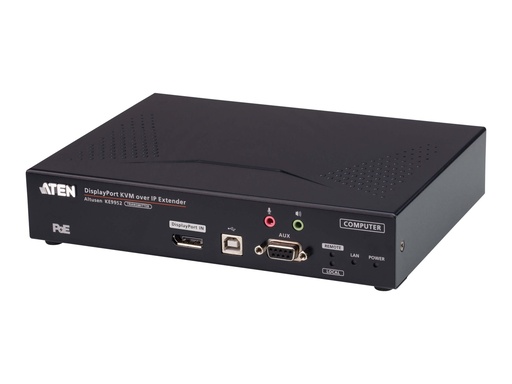 [KE9952T] ATEN ALTUSEN KE9952T 4K DisplayPort Single Display KVM over IP Transmitter with PoE