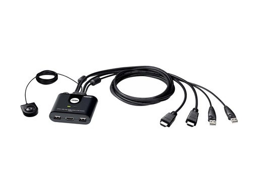 [CS22HF] ATEN CS22HF - KVM-/USB-Switch - 2 x KVM / USB