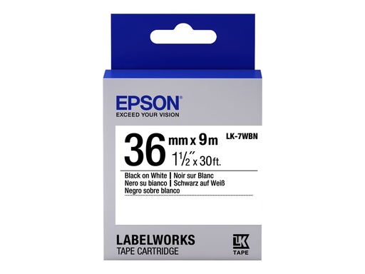 [C53S657006] Epson LabelWorks LK-7WBN - Schwarz auf Weiß - Rolle (3,6 cm x 9 m)