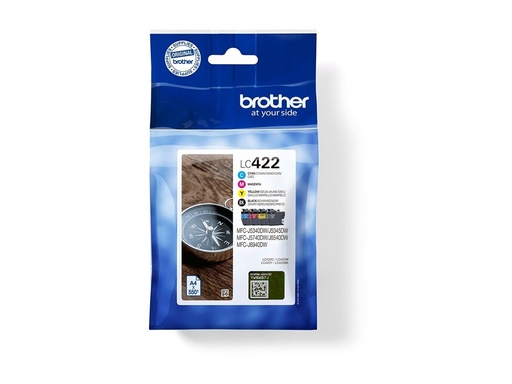 [LC422VAL] Brother LC422 Value Pack - 4er-Pack - Schwarz