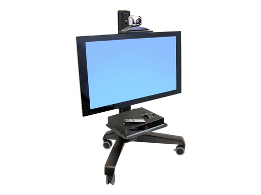 [24-192-085] Ergotron Neo-Flex Mobile MediaCenter UHD - Wagen - Konstante Krafttechnologie - für Flachbildschirm - Schwarz - Bildschirmgröße: 127-203.2 cm (50"-80")