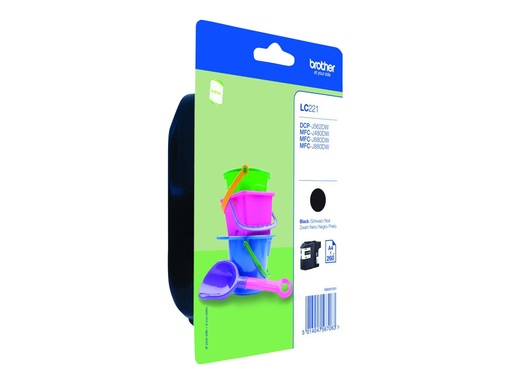 [LC221BKBP] Brother LC221BK - Schwarz - original - Blisterverpackung