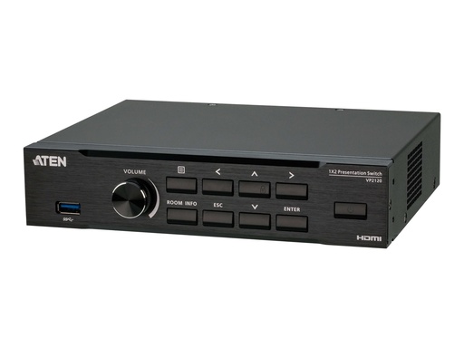 [VP2120-AT-G] ATEN VP2120 Seamless Presentation Switch with Quad View Multistreaming