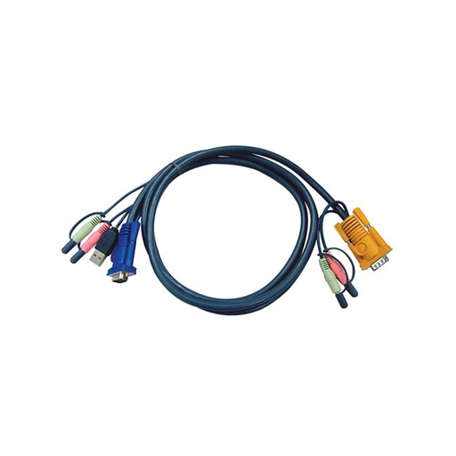 [2L-5303U] ATEN 2L5303U Tastatur/Video/Maus (KVM)-Kabel Schwarz 3 m