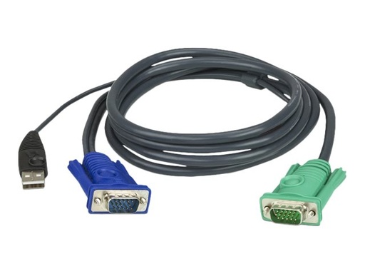 [2L-5202U] ATEN 2L-5202U - Tastatur- / Video- / Maus- (KVM-)