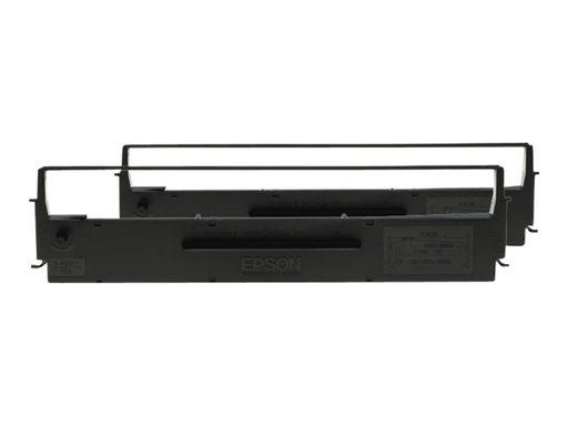 [C13S015647] Epson Dualpack - Schwarz - Farbband - für LX