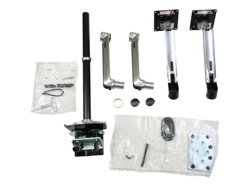 [45-549-026] Ergotron LX Dual Stacking Arm Tall Pole Aluminium