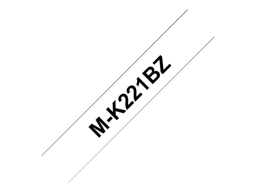 [MK221BZ] Brother M-K221BZ - Schwarz auf Weiß - Rolle (0,9 cm x 8 m)