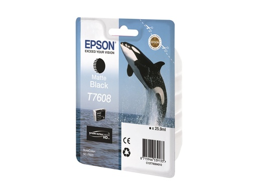 [C13T76084N10] Epson T7608 - 25.9 ml - mattschwarz - original