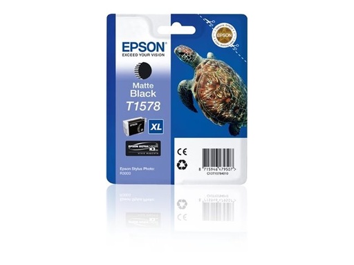 [C13T15784N10] Epson T1578 - 25.9 ml - XL - mattschwarz - original