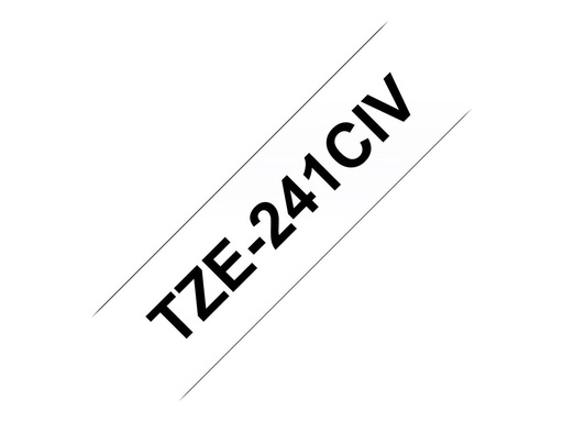 [TZE241CIV] Brother TZe-241CIV - Schwarz auf Weiß - Rolle (1,8 cm x 8 m)