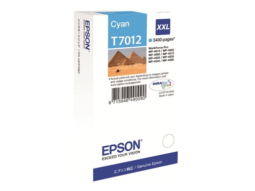 [C13T70124010] Epson T7012 - 34.2 ml - Größe XXL - Cyan - original