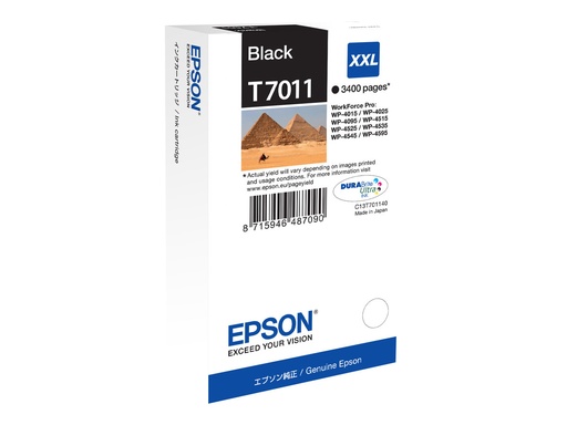 [C13T70114010] Epson T7011 - 63.2 ml - Größe XXL - Schwarz - original